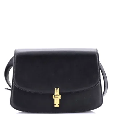 The Row Sofia Crossbody Bag Leather 8.75 In Black