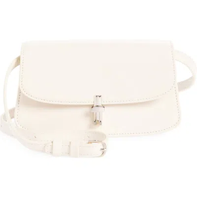 The Row Sofia Leather Crossbody Bag In Ivory Pld
