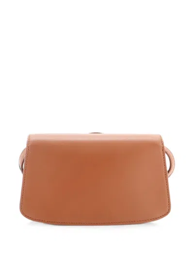 Pre-owned The Row Sofia Leather East West Crossbody Bag In ブラウン