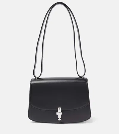 The Row Sofia Leather Shouder Bag In Black