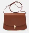 The Row Sofia Leather Shoulder Bag In Brown