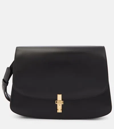 The Row Sofia Leather Shoulder Bag In Black