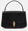 The Row Sofia Leather Tote Bag In Black Shg