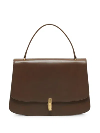 Pre-owned The Row Sofia Leather Tote Bag In Brown