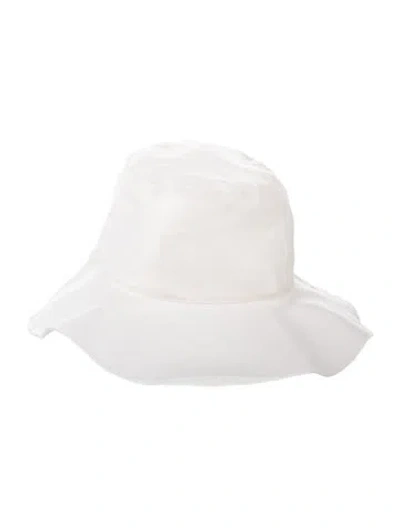 Pre-owned The Row Sofia Silk Bucket Hat In Neutral