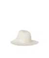 The Row Sofia Silk Fisherman Hat In White