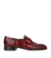 The Row Soft Eel Loafers In Red
