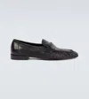 The Row Ruffle-detail Loafers In Black