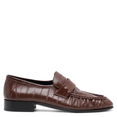 The Row Soft Light Brown Loafers