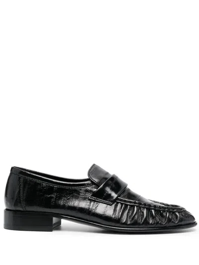 The Row Soft Loafer Black