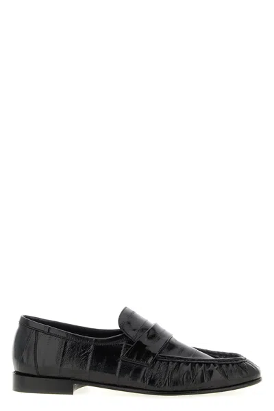 The Row 'soft Loafer' Loafers In Black