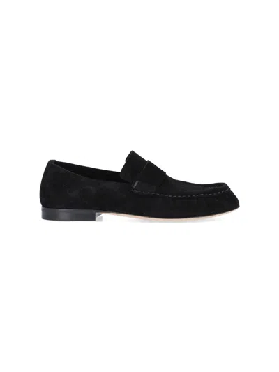 The Row "soft" Loafers In Black
