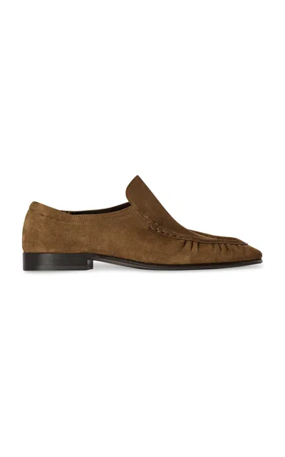 The Row Soft Moccasins Two In Brown