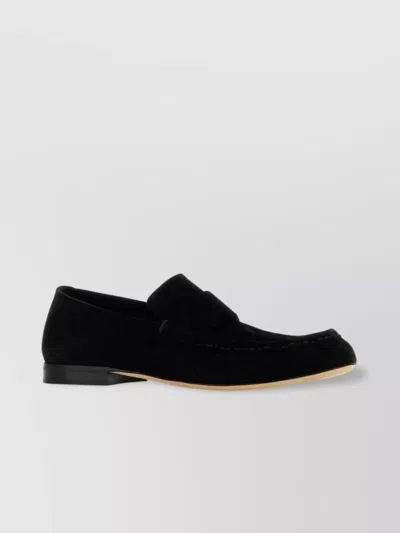 THE ROW SOFT SUEDE FINISH LOAFERS