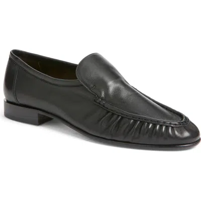 The Row Soft Two Loafer In Black