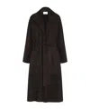 The Row Poseidone Suede Coat In Brown