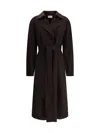 The Row Solana Trench Coat In Black