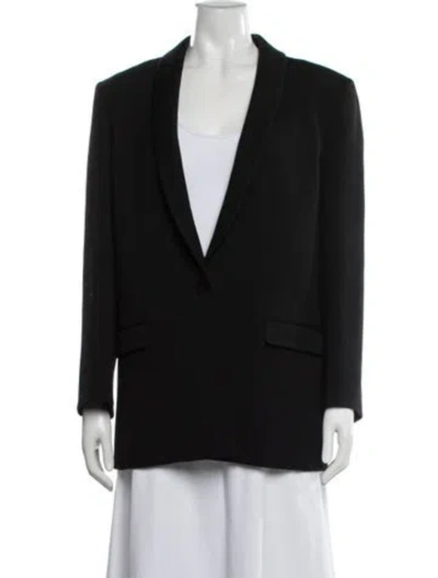 Pre-owned The Row Soles Jacket Virgin Wool Blazer In Black