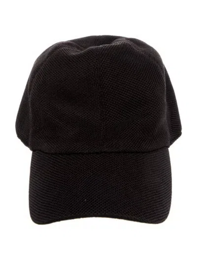 Pre-owned The Row Solid Baseball Cap In Black