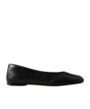 The Row Solid Color Ballet Shoes In Black