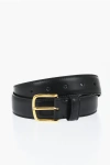 The Row Solid Color Leather Classic Belt With Golden-effect Buckle 3