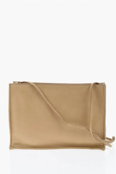 The Row Solid Color Leather Shoulder Bag