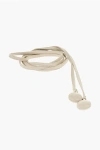 The Row Solid Color Slim Fit Leather Belt 10mm