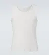 The Row Solstice Ribbed-knit Tank Top In White