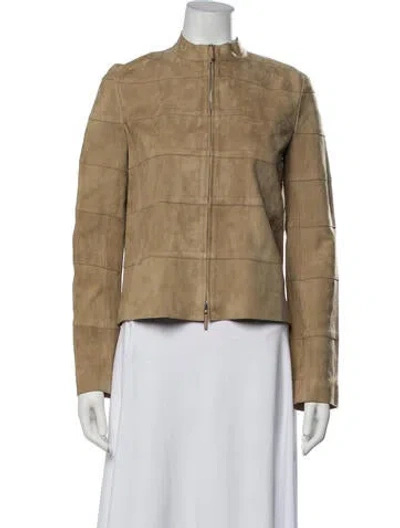 Pre-owned The Row Sonra Lambskin Jacket In Neutrals