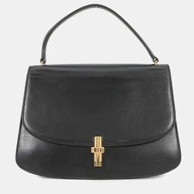 Pre-owned The Row Sophia Handbag Black Leather Size 10