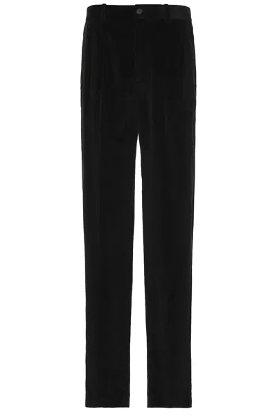 The Row Elijah Straight-leg Wool-twill Trousers In Black
