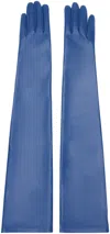 The Row Split-finger Design Gloves In Blue