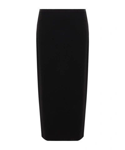 The Row Split Skirt In Black