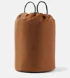 THE ROW SPORTY LEATHER-TRIMMED BACKPACK