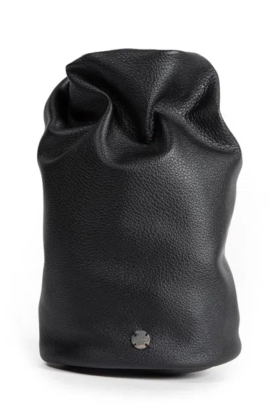 The Row Sporty Pouch In Leather In Black