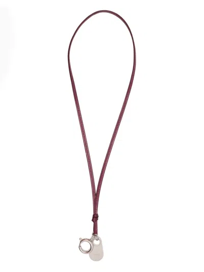 The Row Lederarmband Mit Federring In Brown