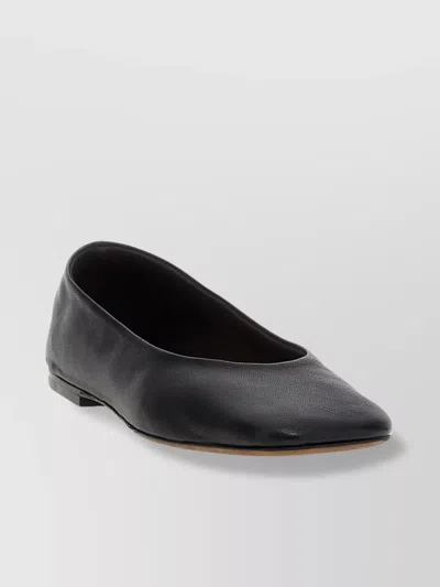THE ROW SQUARE BALLET FLATS FLAT SOLE