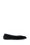 The Row Square Ballet Flats In Pony In Black