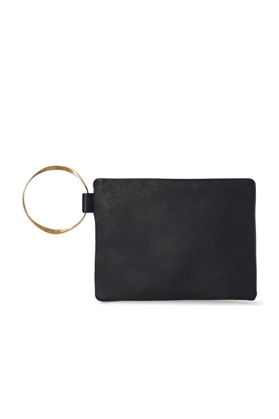 The Row Square Bracelet Clutch In Black Ang