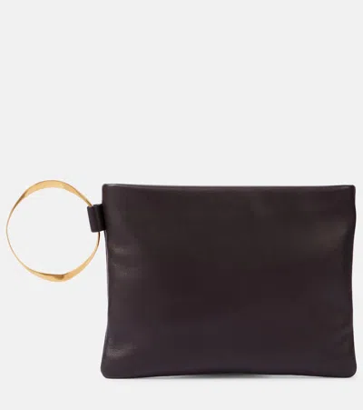 The Row Square Bracelet皮革手拿包