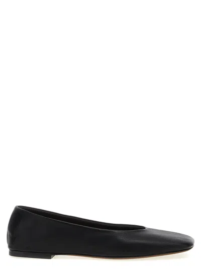 The Row Square Flat Shoes Black