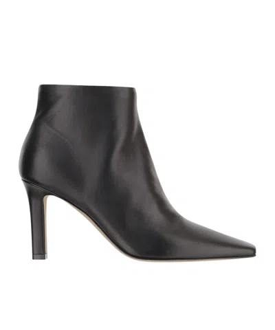 The Row Carla 80 Ankle Boots In Black