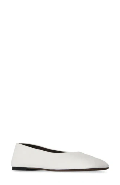 The Row Square Toe Ballerina Flat