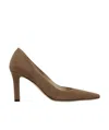 The Row Square Toe High Heels In Brown
