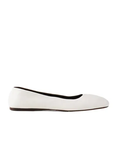 THE ROW SQUARE-TOED BALLET SHOES