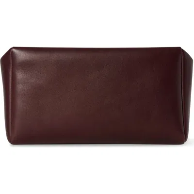 The Row Squared Compact Leather Clutch