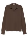 The Row Brown Stafford Polo In Brown