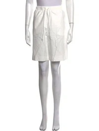 Pre-owned The Row Stanton Knee-length Shorts In White