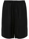 The Row Gunther Cotton-blend Shorts In Black