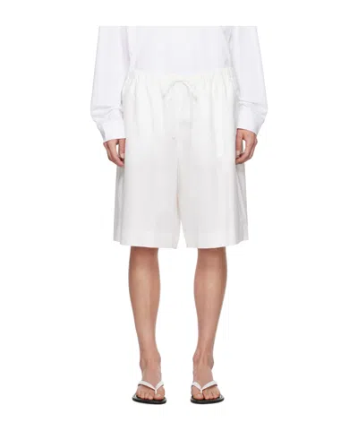 The Row Stanton Shorts In White